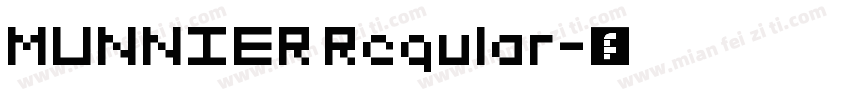 MUNNIER Regular字体转换